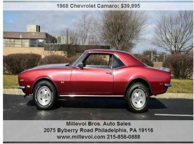 1968 Chevrolet Camaro In Pennsylvania For Sale 56 Used Cars From $9,775